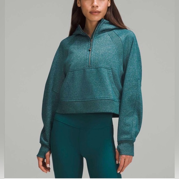 lululemon athletica Tops - Lululemon Scuba Oversized Half-Zip Hoodie Spark | XS/S | NWT